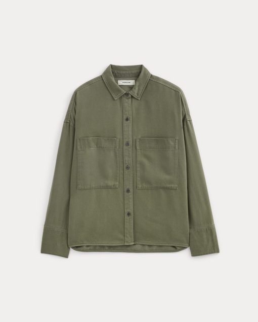 Alternative view of The Boxy Overshirt in Buttersoft | Kalamata