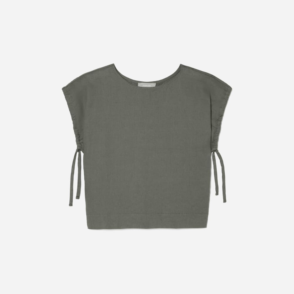 The Drawstring Tunic | Pewter Green