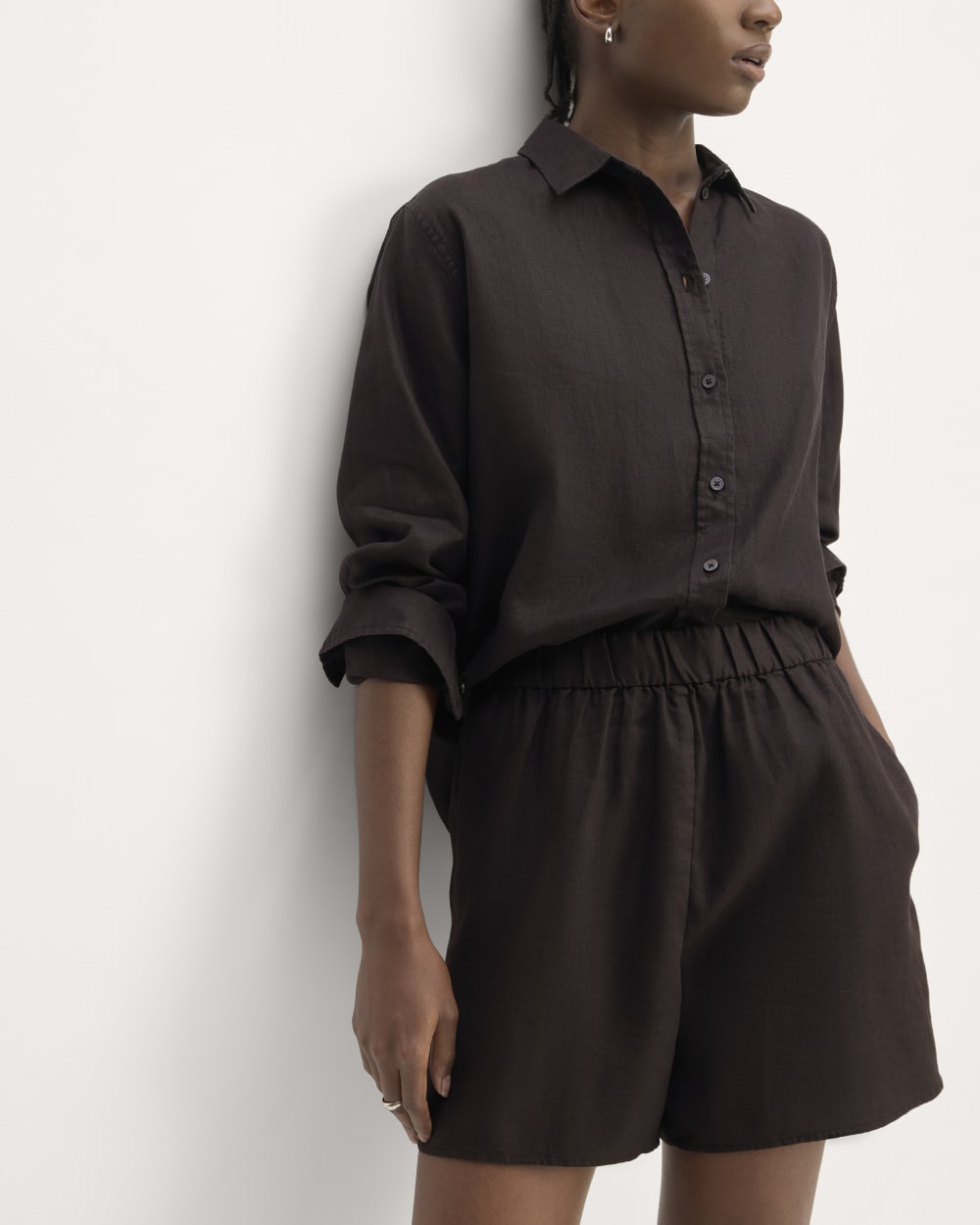The Linen Easy Short | Black - Image 4