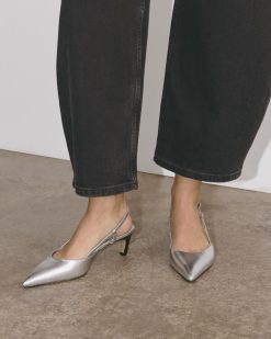 Alternative view of The Studio Slingback Heel | Silver
