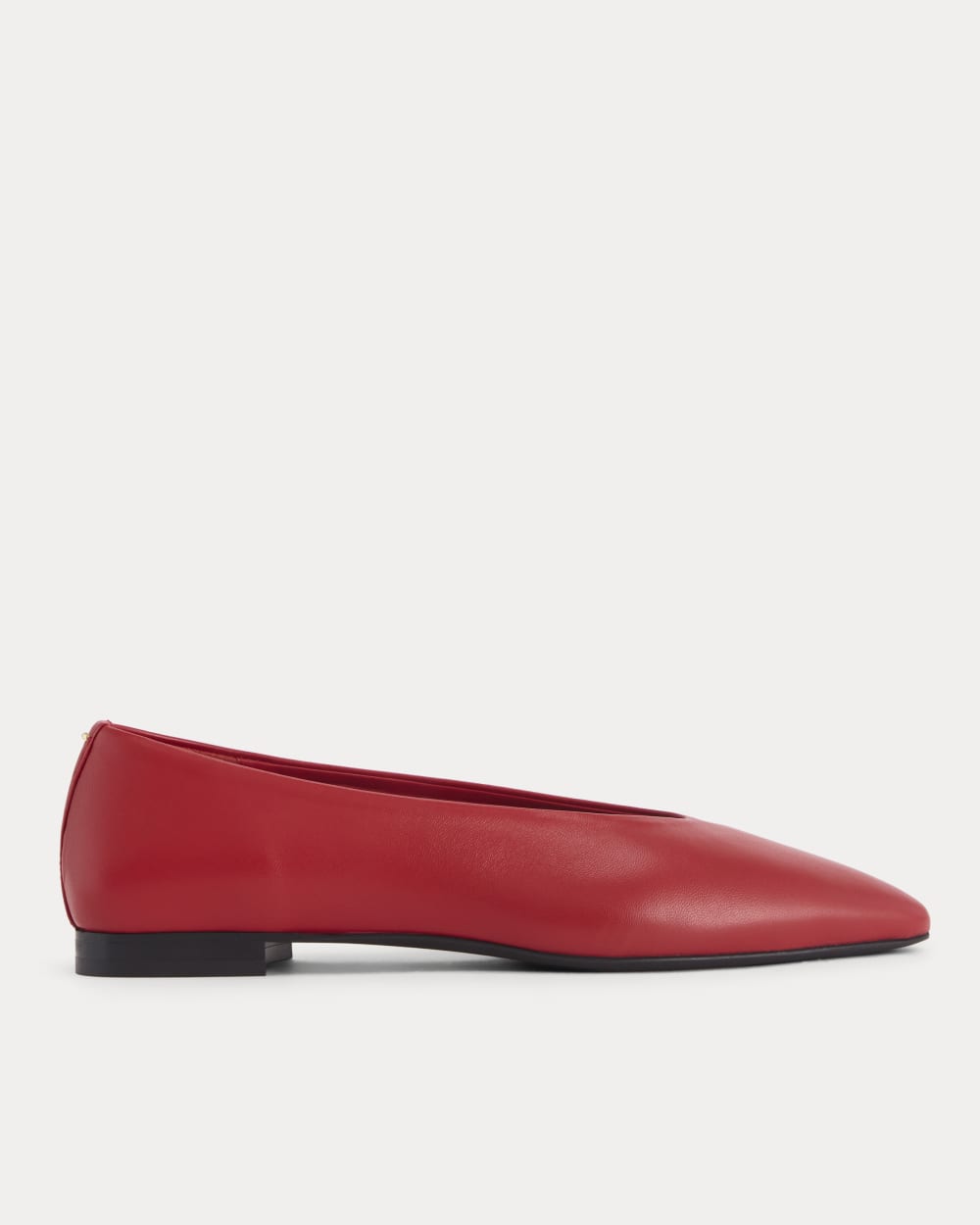 Made in Italy Almond-Toe Flat | Rosa Red