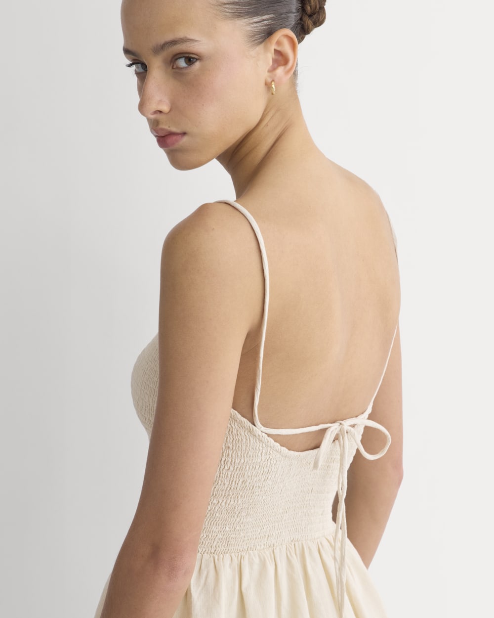 Gauze Smocked Mini Dress | Birch - Image 4