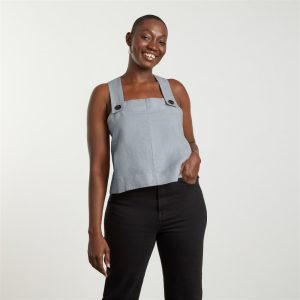 Alternative view of The Apron Linen Tank | Sky