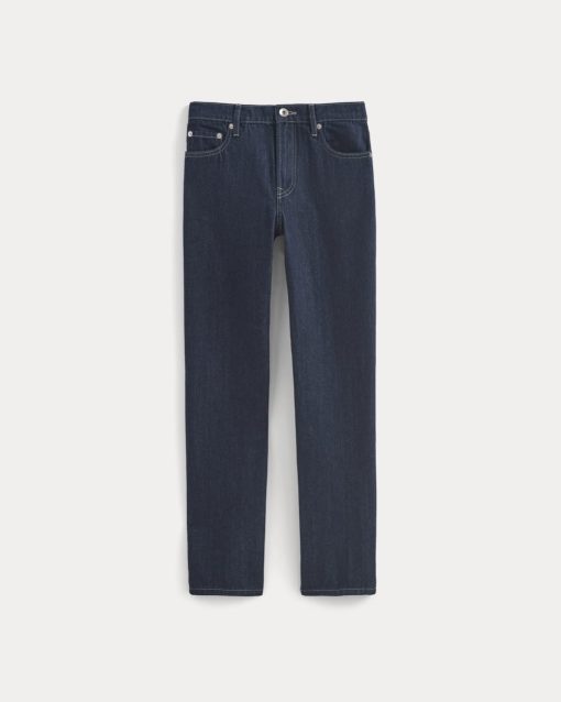 Alternative view of Low-Rise Straight Jean | Tungsten Rinse