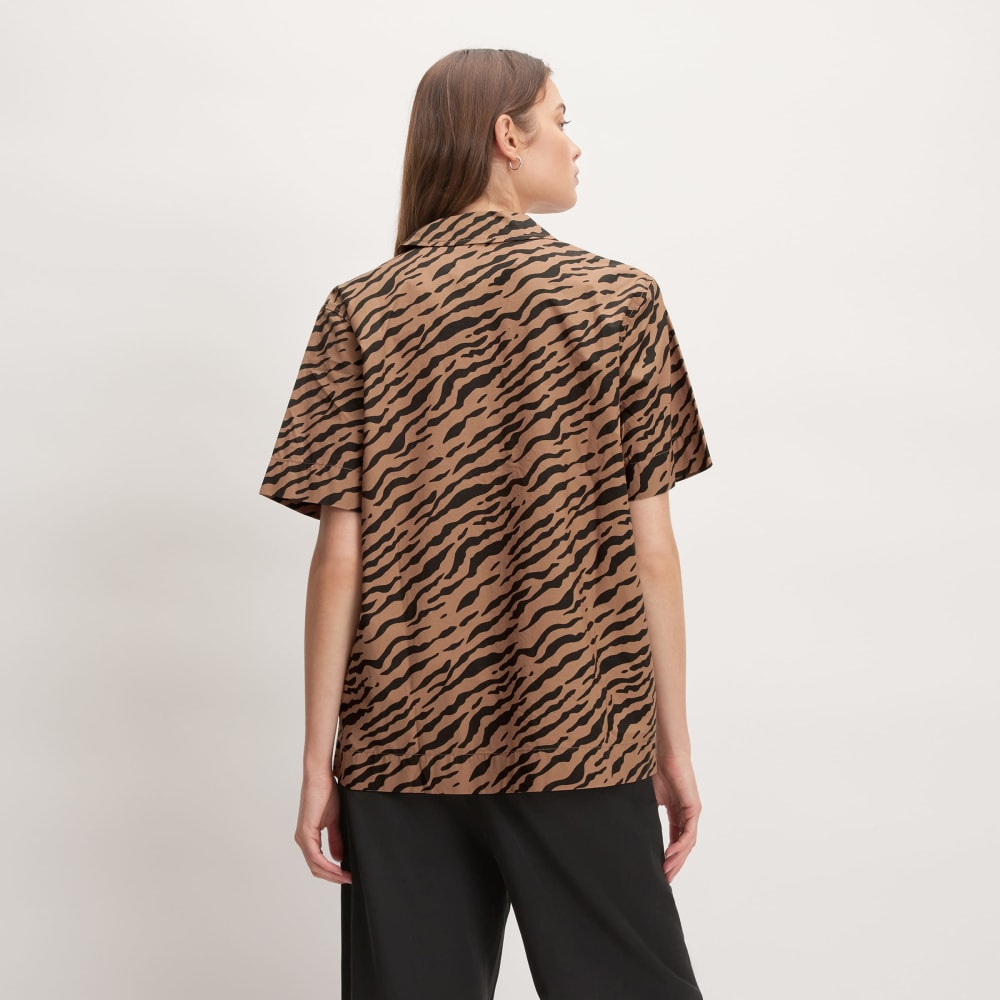The Poplin Shirt | Tiger Stripe Toasted Coconut - Image 6