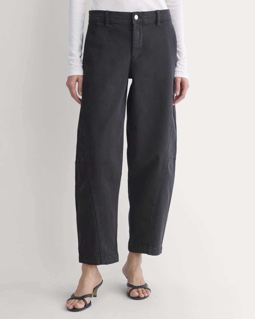 Twisted Seam Barrel Pant | Black - Image 3