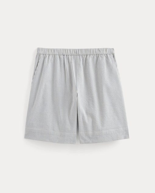 Alternative view of The Seersucker Pull-On Short | Dutch Blue / Natural