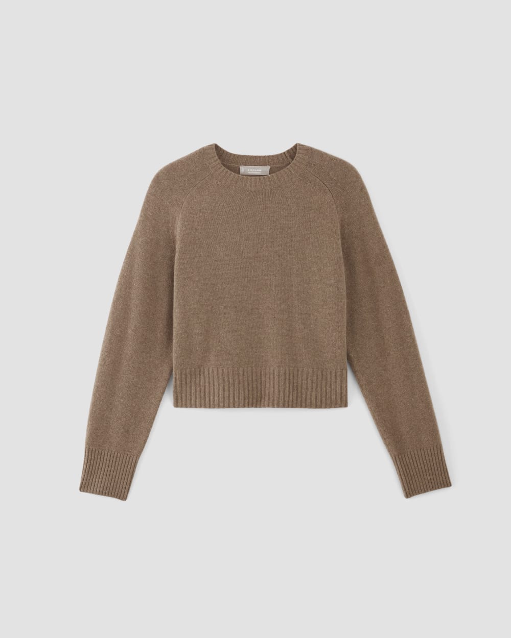 The Boxy Crew in Cashmere | Heathered Woodsmoke - Image 2