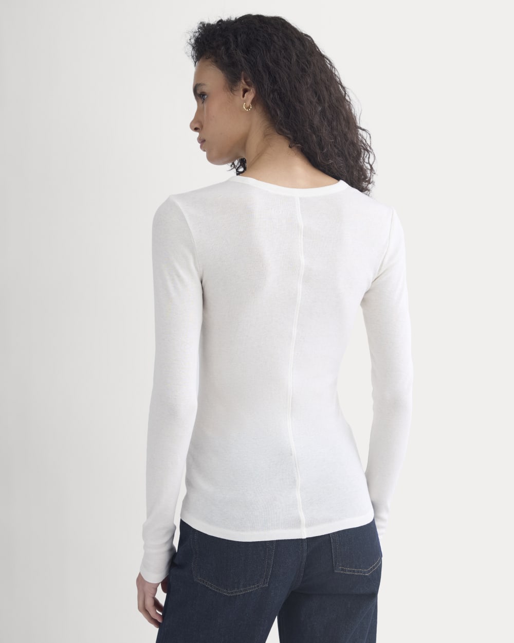 Tissue Long-Sleeve Crew | Bone - Image 6