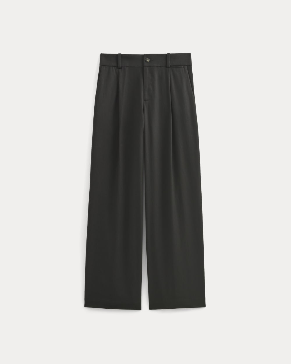 Wide-Leg Trouser in Buttersmooth | Black | 32 Inseam - Image 2
