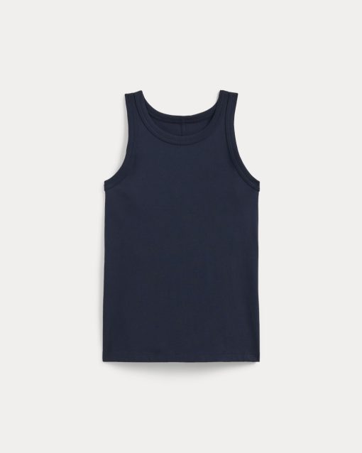 Alternative view of The Tank in Essential Cotton | Navy