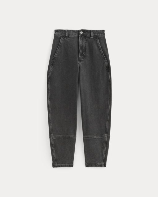 Alternative view of The Utility Barrel Jean | Washed Black | Regular