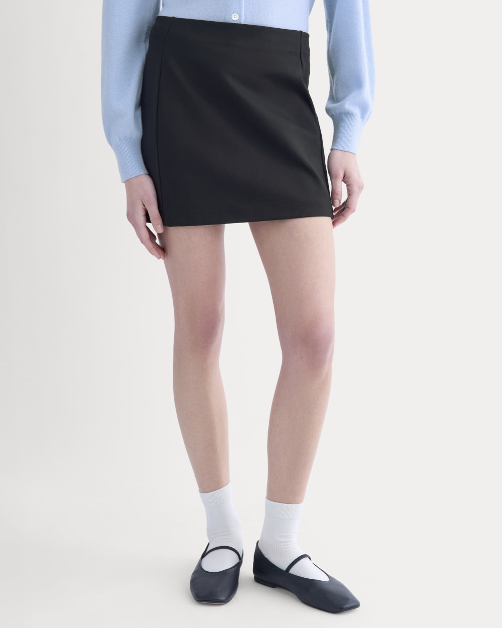 Ponte Mini Skirt | Black - Image 4