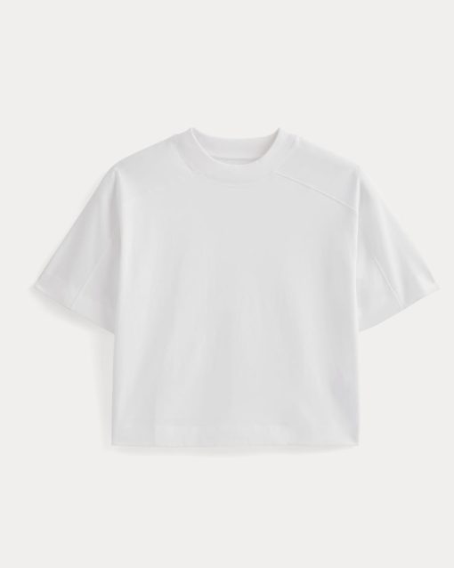 Alternative view of Oversized Seamed Tee | White