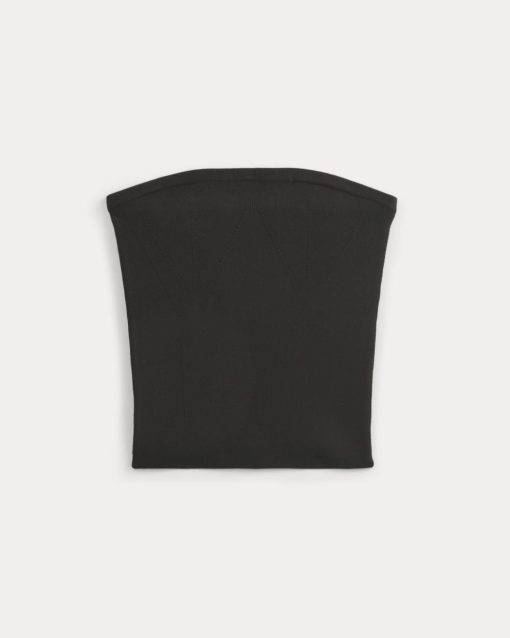 Alternative view of Knit Tube Top | Black
