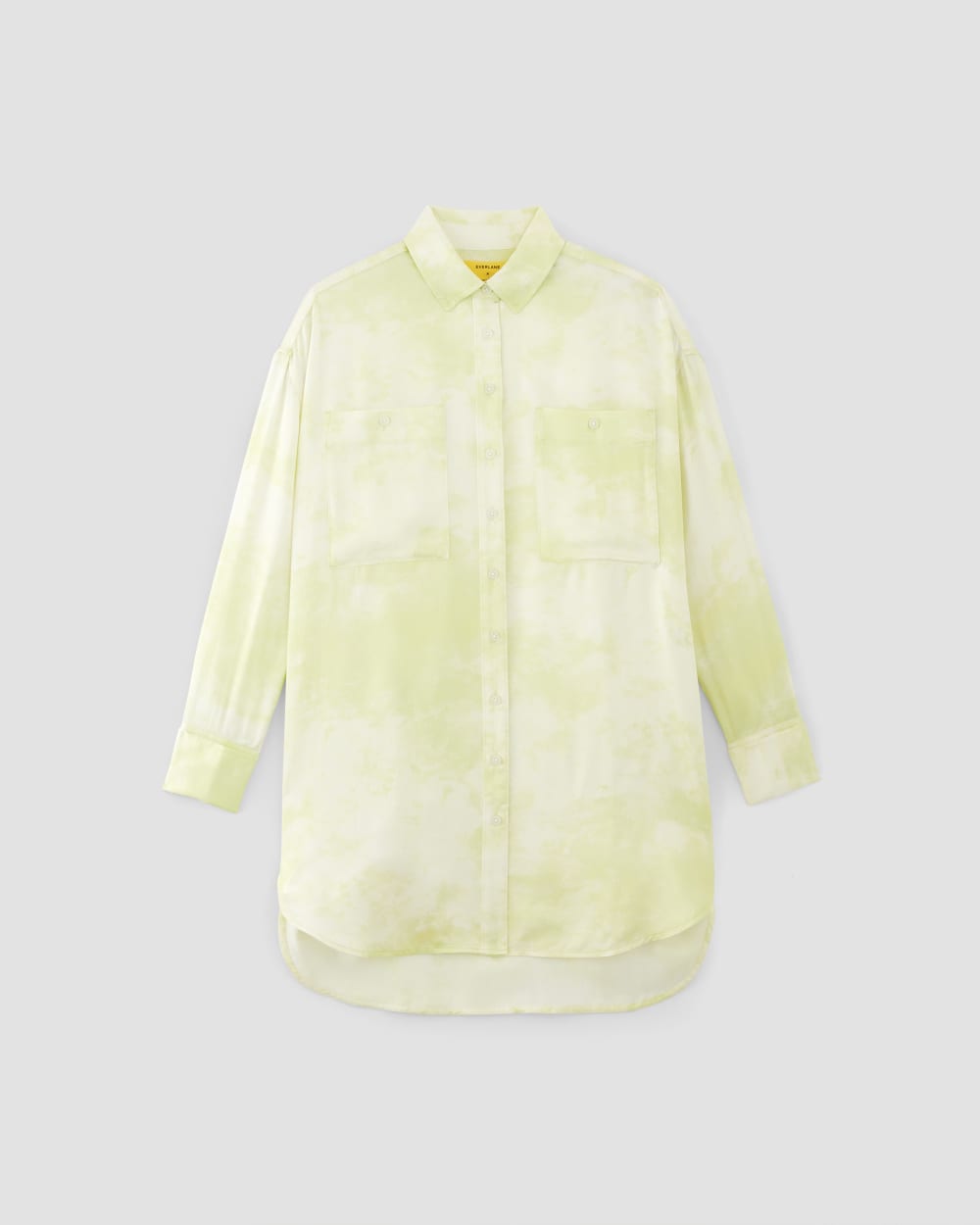 The Everlane x Marques' Almeida Satin Tie-Dye Shirt | Seafoam Tie-Dye - Image 2