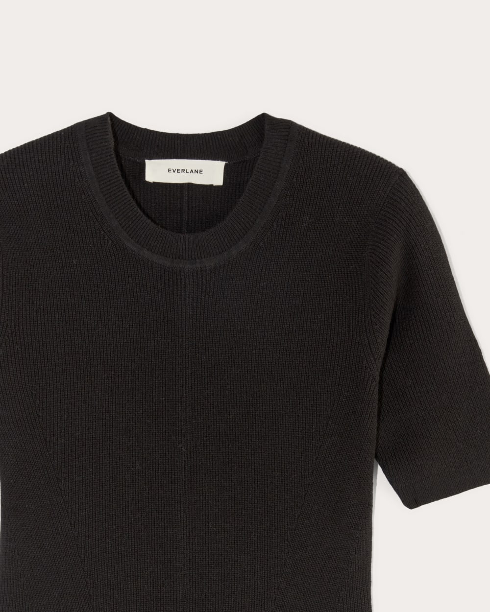 The Ribbed Sweater Dress | Black - Image 8