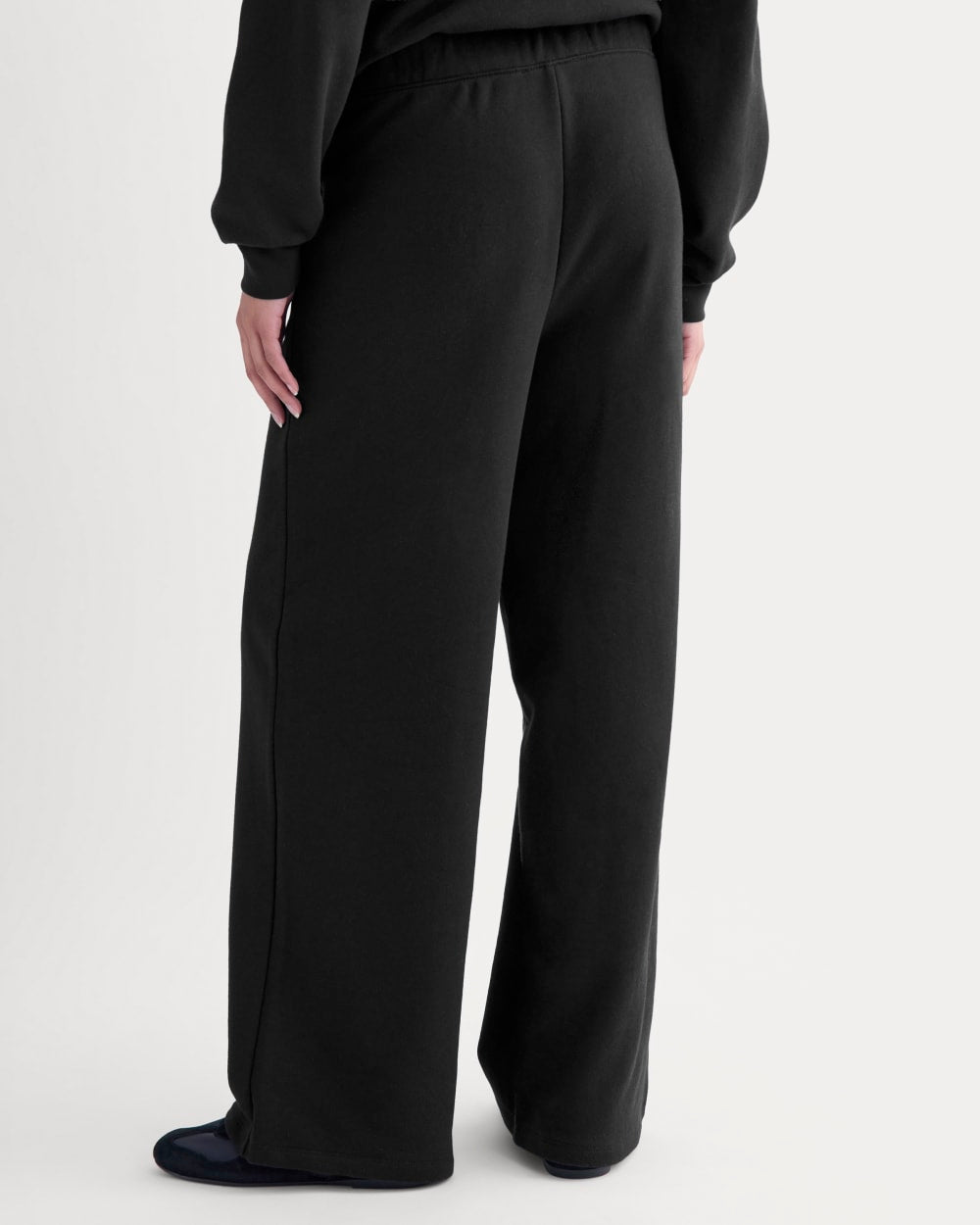 Lightweight Terry Pintuck Sweatpant | Black - Image 5