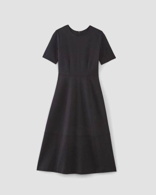 Alternative view of The Dream Short-Sleeve Dress | Black