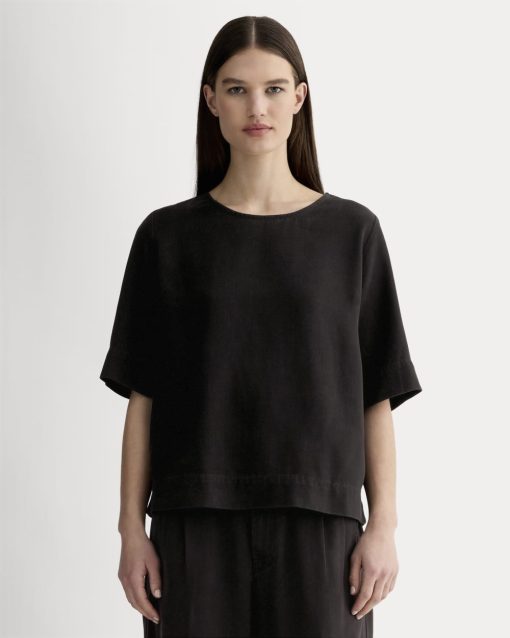 The Relaxed Tee in Buttersoft | Black