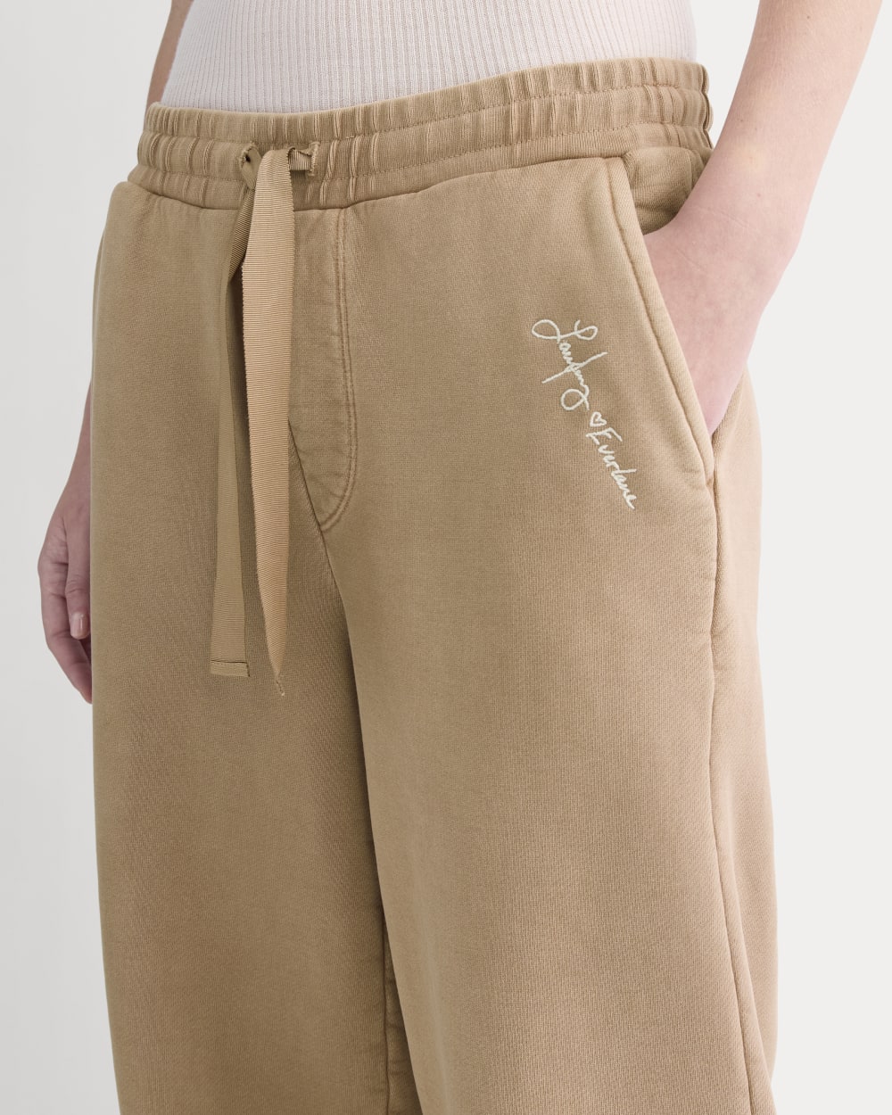Everlane x The Laufey Foundation Wide-Leg Sweatpant | Weathered Clay - Image 4