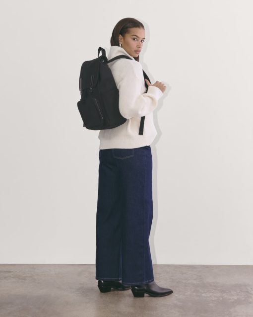 Alternative view of The Canvas Backpack | Black