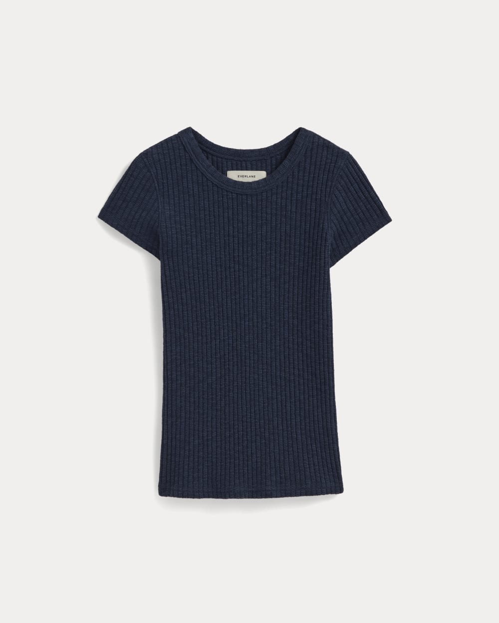 The Cozy Rib Tee | Navy - Image 2