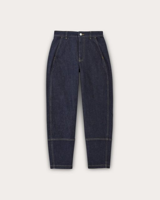 Alternative view of The Utility Barrel Jean | Pure Blue | Regular