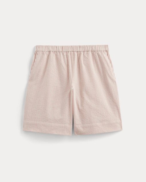 Alternative view of The Seersucker Pull-On Short | Soft Orange