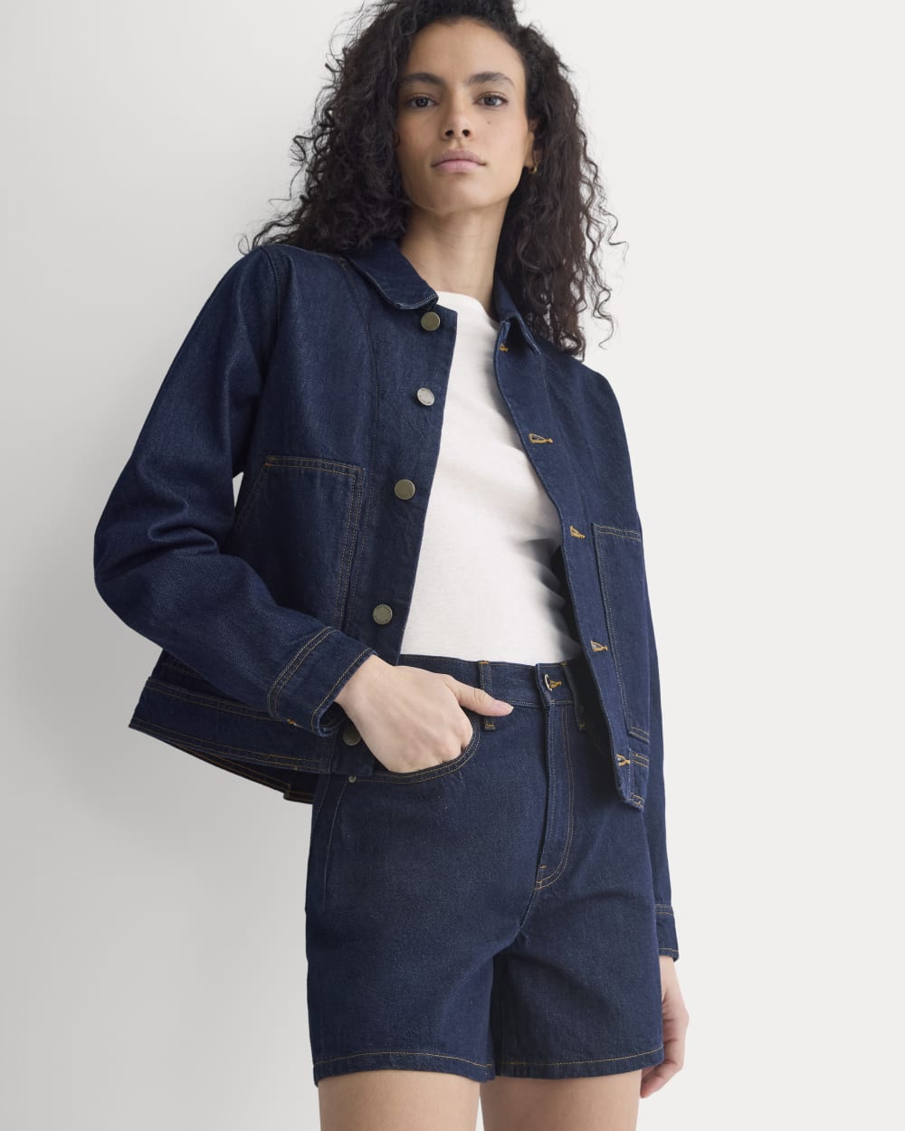 Way-High® A-Line Denim Short | Tungsten Rinse - Image 4