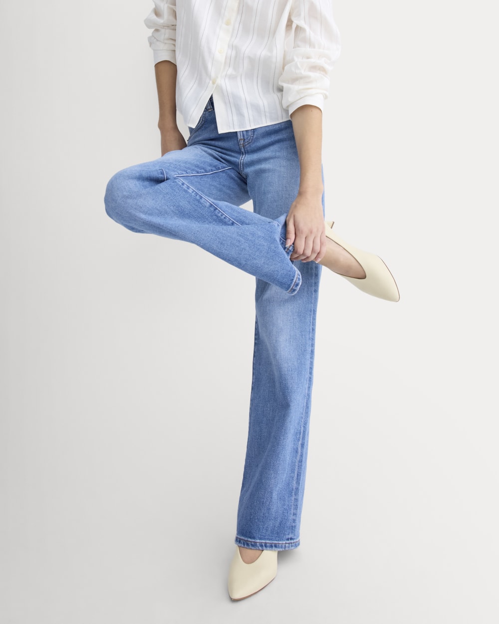Made in Italy Almond-Toe Pump | Crema - Image 9