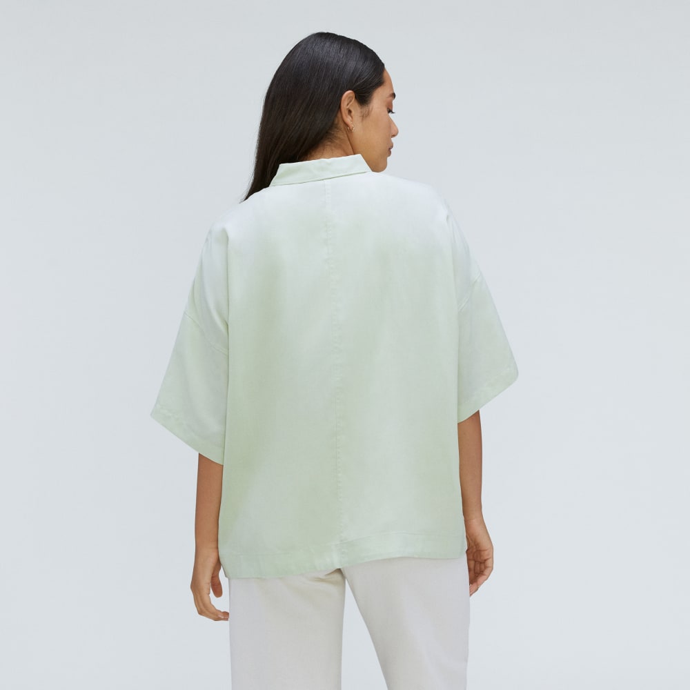 The Drapey Square Shirt | Seafoam Green - Image 3