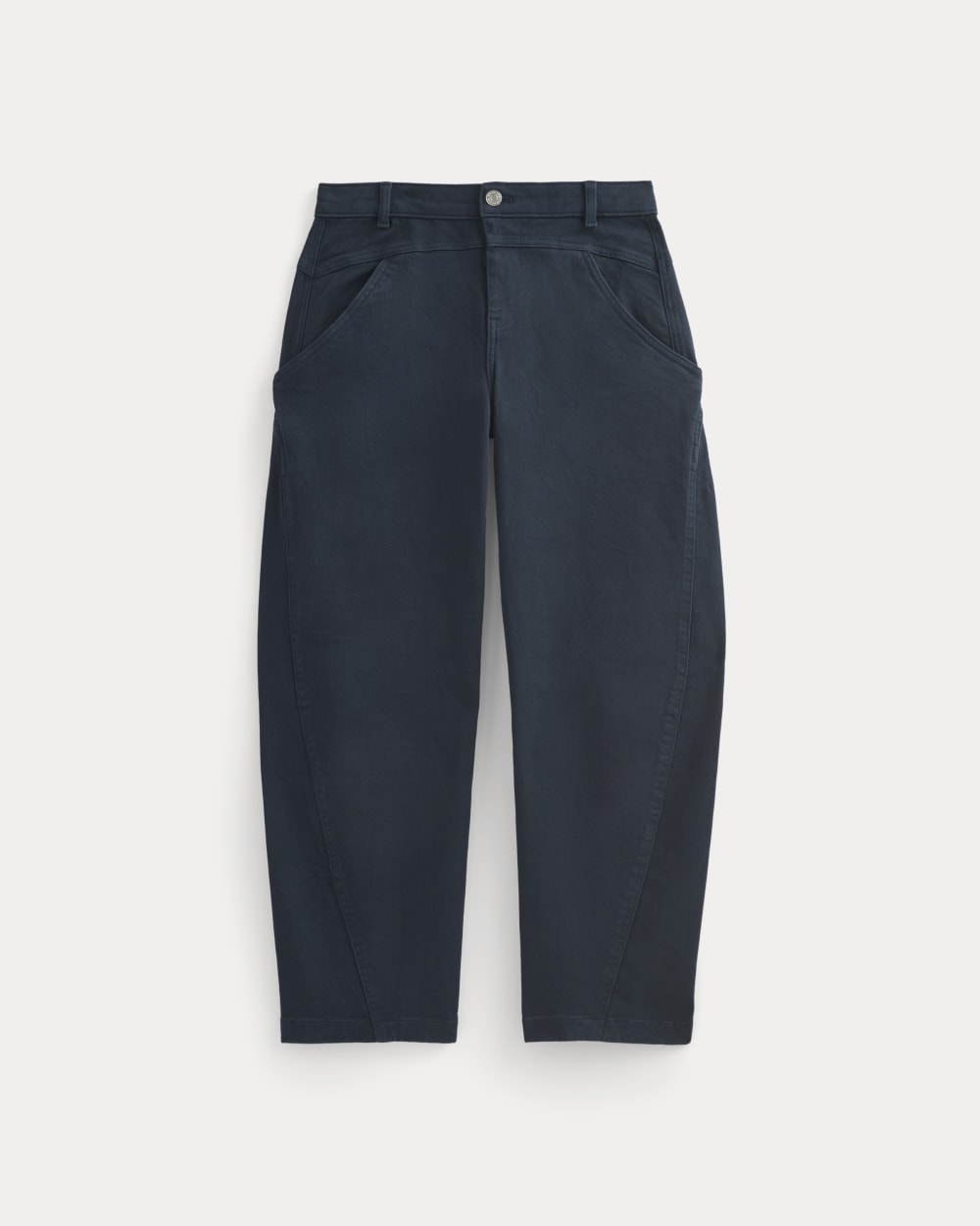 Double-Stitch Barrel Pant | Navy - Image 2