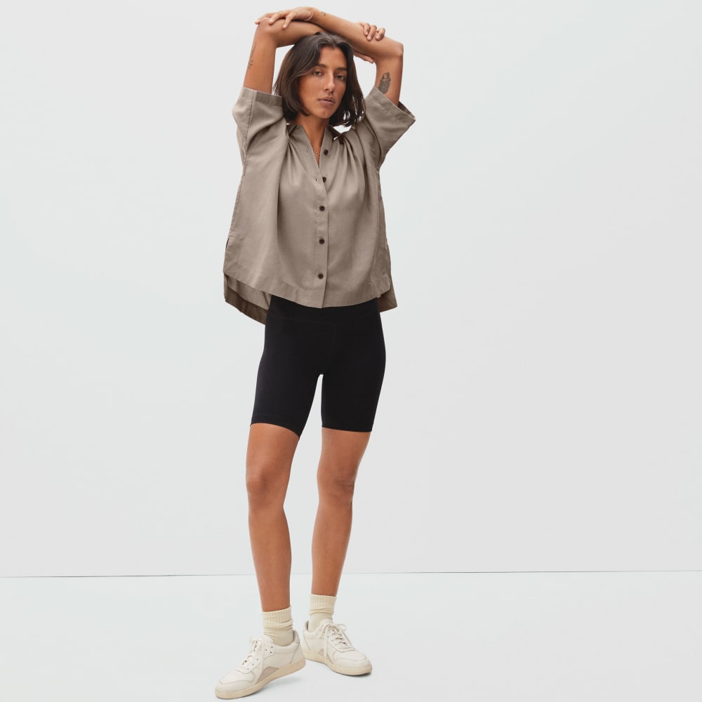 The Drapey Square Shirt | Burnt Sugar - Image 5