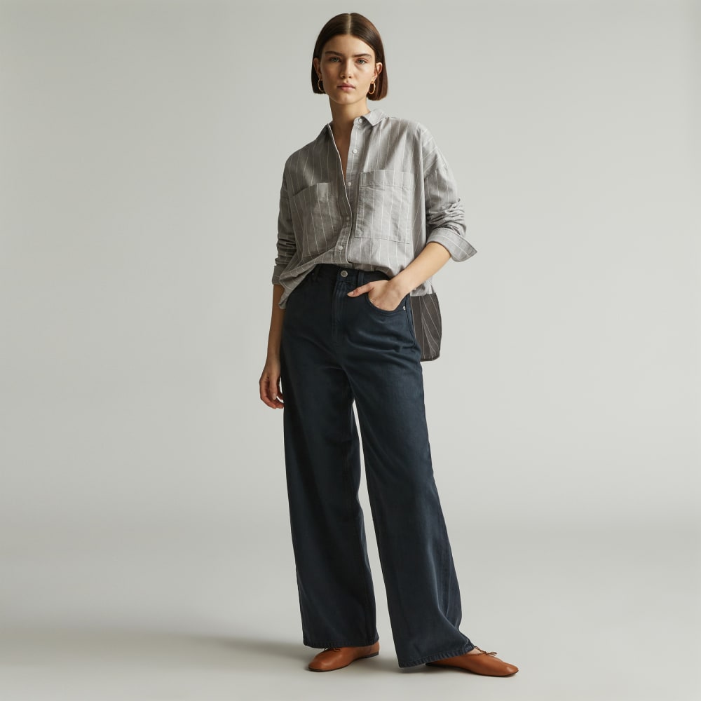 The Boxy Oxford | Chocolate Brown / White - Image 6