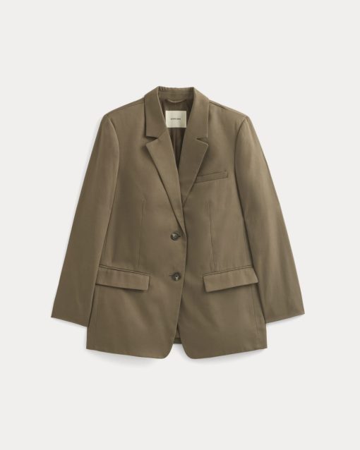 Alternative view of The Oversized Blazer in Buttersmooth | Deep Taupe