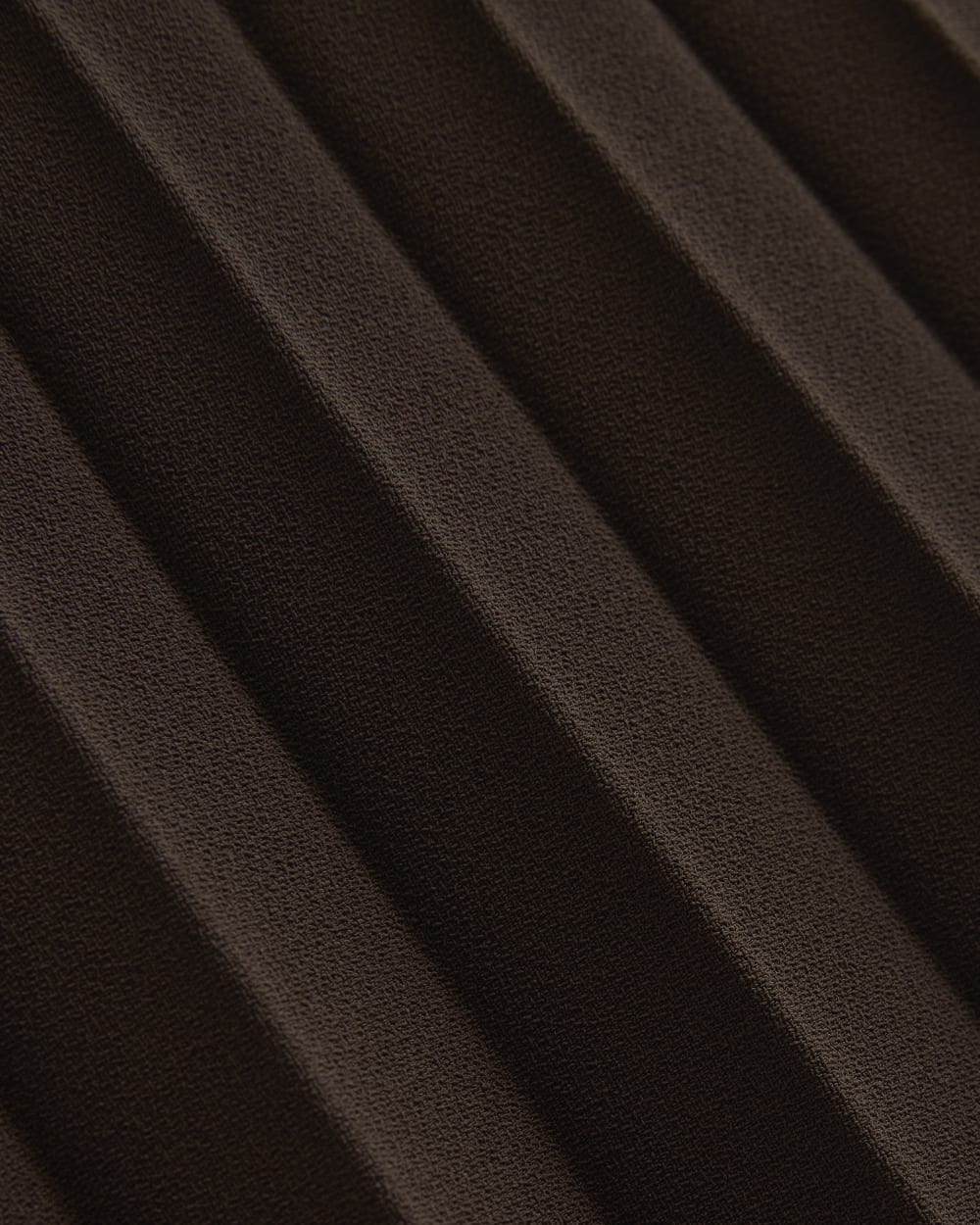 Drapey Crepe Mini Dress | Dark Chocolate - Image 5