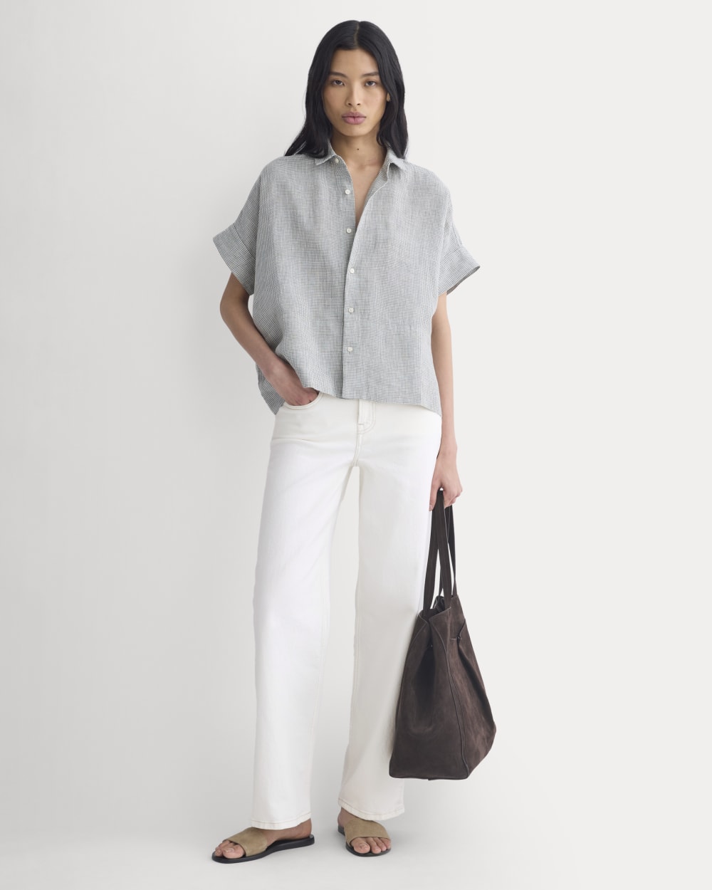 The Boxy Shirt in Linen | Agave Green - Image 3