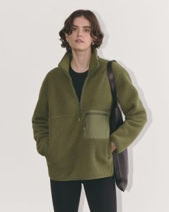 The ReNew Fleece Oversized Half-Zip | Kalamata