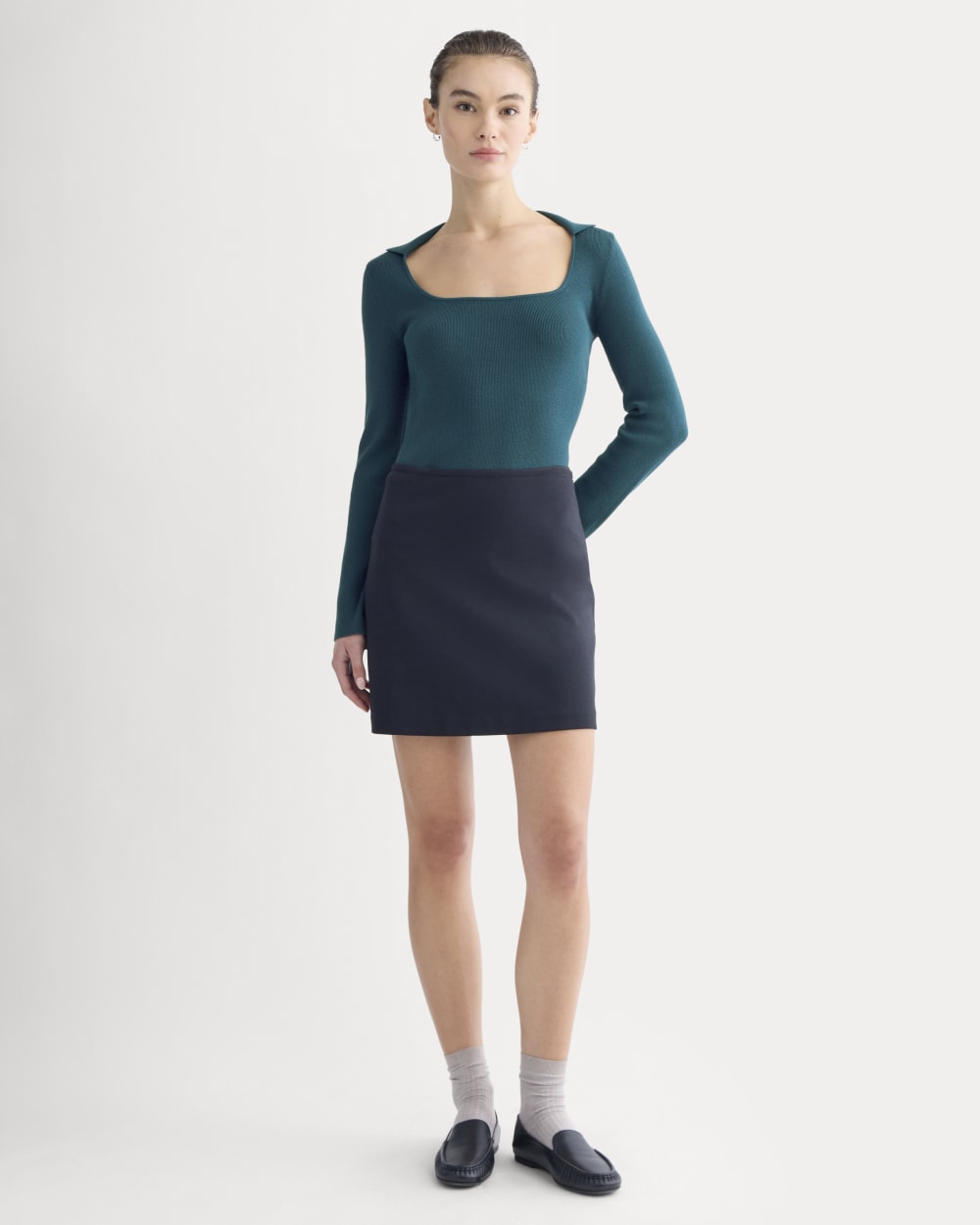 Knit Scoop-Neck Top | Reflecting Pond - Image 3
