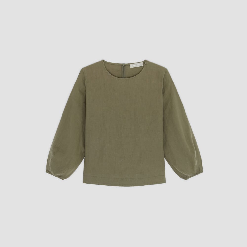 The Linen Long-Sleeve Top | Kalamata - Image 2