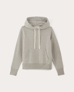 Alternative view of The Off-Duty Terry Hoodie | Heathered Grey