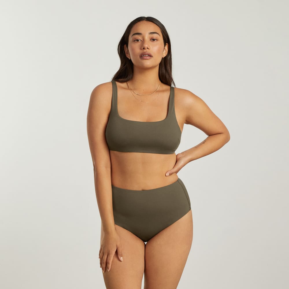 The Square-Neck Bikini Top | Beech - Image 4
