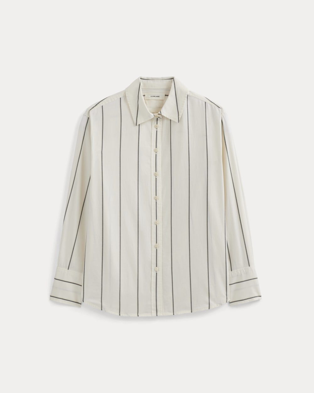 Everyday Shirt in Silky Cotton | Gardenia/Meteorite - Image 2