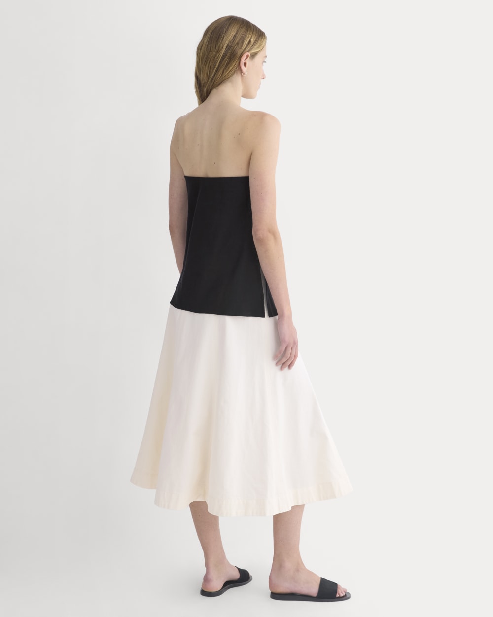 Tube Top in Stretch Linen | Black - Image 5