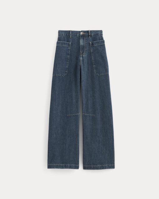 Alternative view of The Gardener Pull-On Jean | Mid Indigo