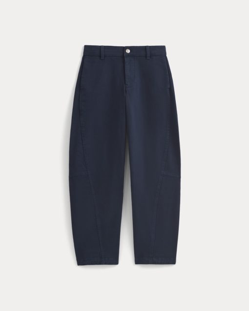 Alternative view of Twisted Seam Barrel Pant | Navy