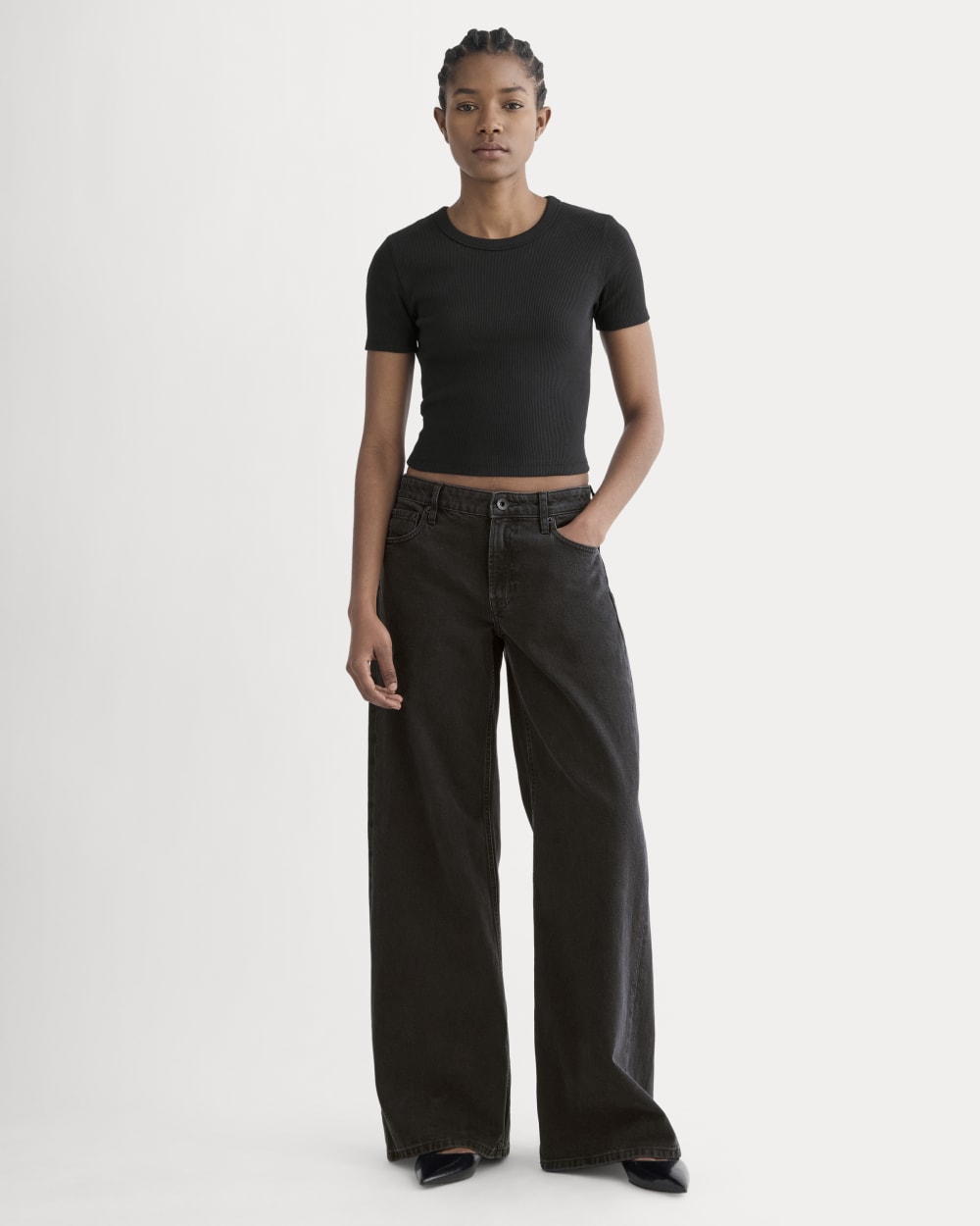 The '90s Rib Tee | Black - Image 3