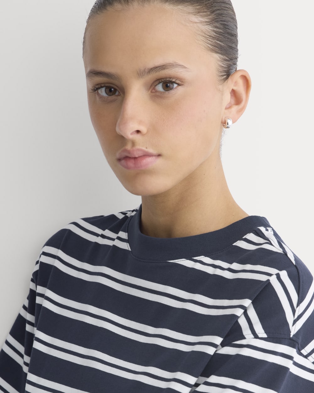 Weekend Tee Mini Dress | True Navy / Canvas Tan - Image 4