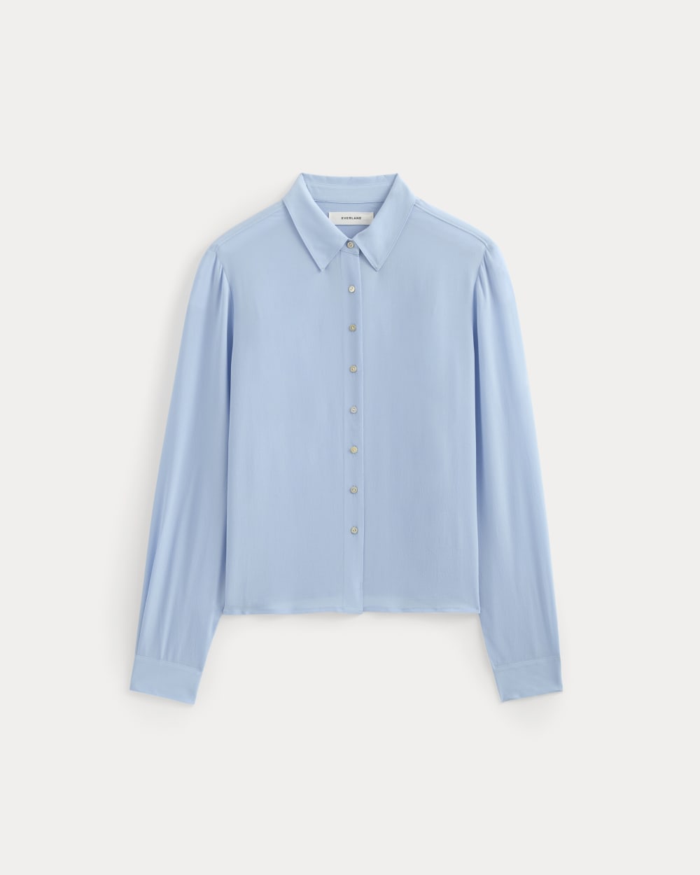 Shrunken Top in Washable Silk | Open Air Blue - Image 2